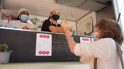 Sladjana (centre) fled war and domestic abuse. MondoDonna gave her a fresh start as a food truck chef and vendor. Sladjana (centre) fled war and domestic abuse. MondoDonna gave her a fresh start as a food truck chef and vendor.