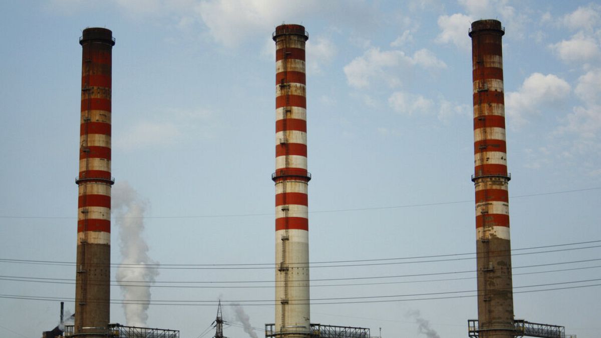 In this file picture taken on Aug. 17, 2012, a partial view of the ILVA steel plant is seen in Taranto, Italy