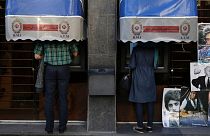 خودپرداز یکی از شعب بانک ملی ایران در تهران