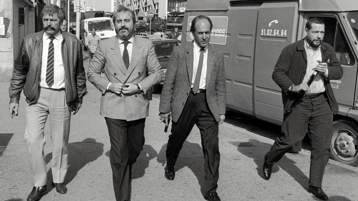 Le juge Giovanni Falcone à Marseille (France), le 21 October 1986 