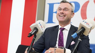 Norbert Hofer during a press conference in Vienna, Austria on May 20, 2019. Norbert Hofer during a press conference in Vienna, Austria on May 20, 2019.