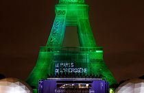 La Torre Eiffel iluminada con hidrógeno verde