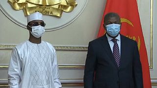 Chad's president visits Angola in a bid to strengthen relations