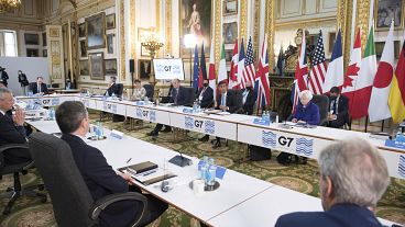 A meeting of finance ministers from across the G7 nations at Lancaster House in London, Friday June 4, 2021.