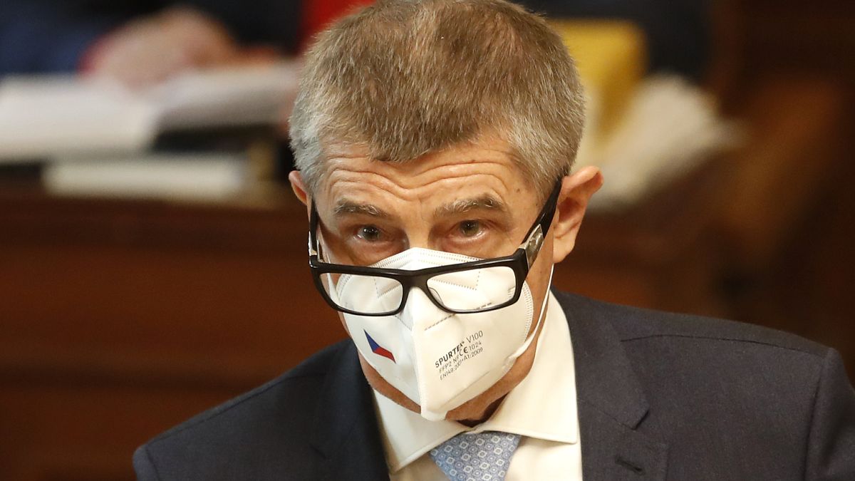 Andrej Babis addressed Czech lawmakers in Parliament before surviving a vote of confidence on Thursday.