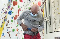 Der 98 Jahre alte schweizer Bergsteiger Marcel Rémy