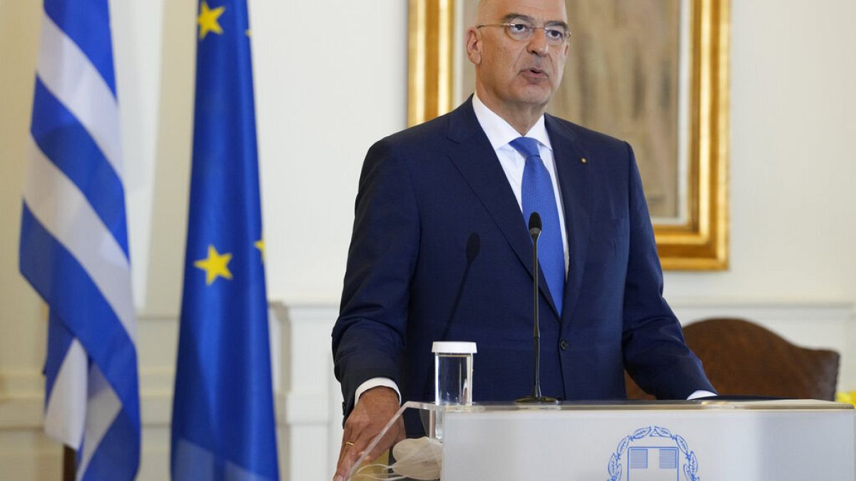 Ο υπουργός Εξωτερικών της Ελλάδας Νίκος Δένδιας - φώτο αρχείου