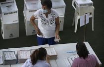 Избирательный участок в Акапулько, Мексика