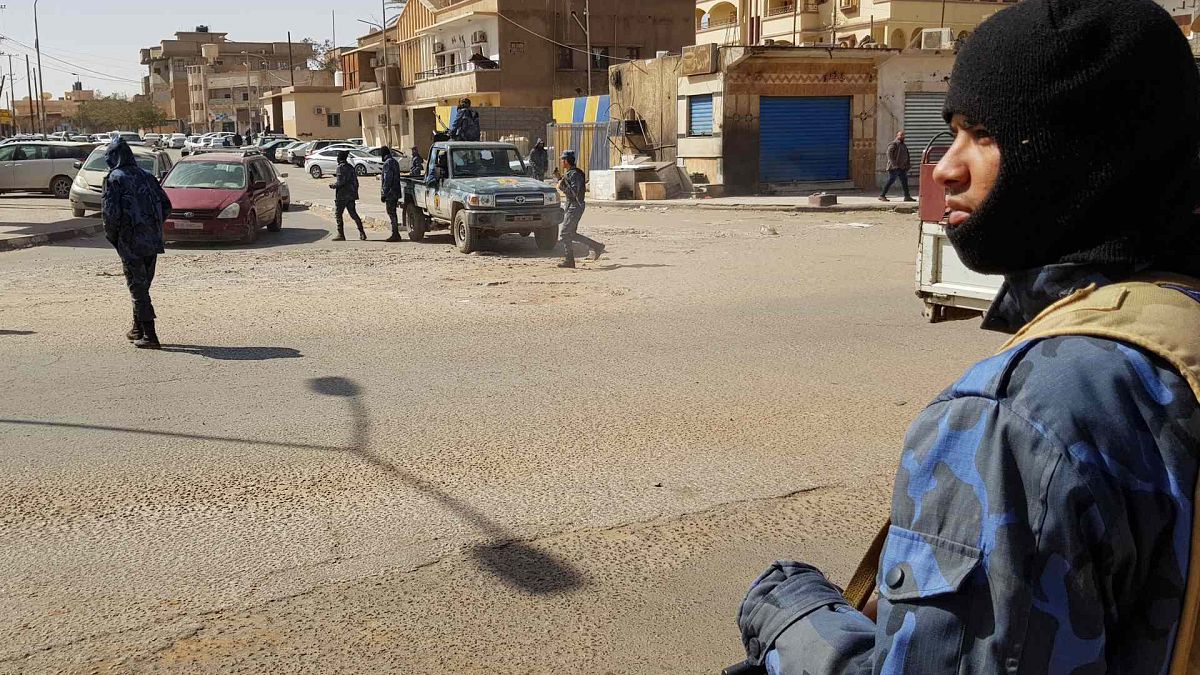 دورية للقوات الموالية للمشير خليفة حفتر في مدينة سبها جنوب ليبيا، 9 فبراير 2019