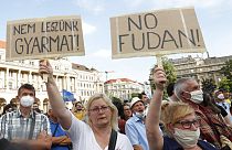 Çin'in Fudan Üniversitesi projesi Budapeşte'de protesto edildi