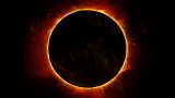 عکس تزیینی از پدیده خورشیدگرفتگی حلقه آتشین