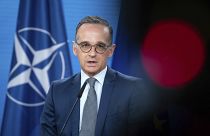 Heiko Maas, Foreign Minister, speaks ahead of the North Atlantic Council meeting at the Federal Foreign Office in Berlin, Germany, Tuesday, June 1, 2021. 