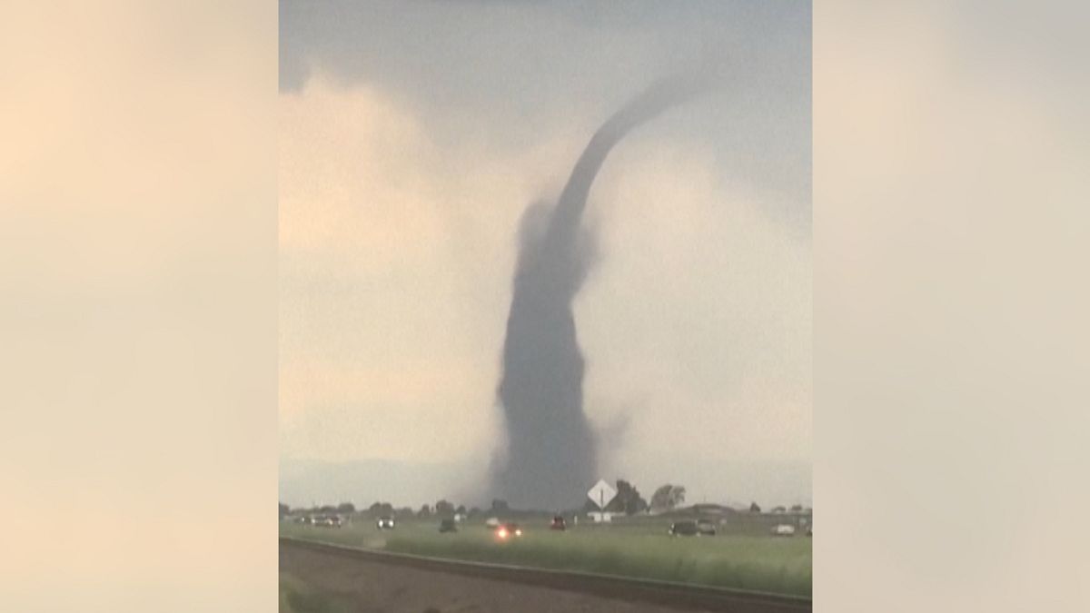 A tornado in Colorado’s Weld County on June 7