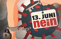 NEIN-Kampagne gegen das Covid-Gesetz in der Schweiz von MASS-VOLL