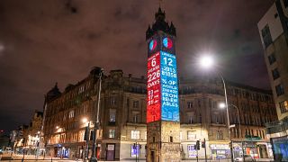 Climate Clock in Glasgow counting down to COP26