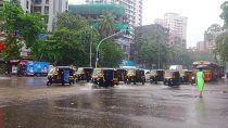 Chuvas fortes param cidade de Mumbai
