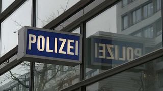 FILE: sign on police headquarter in Frankfurt