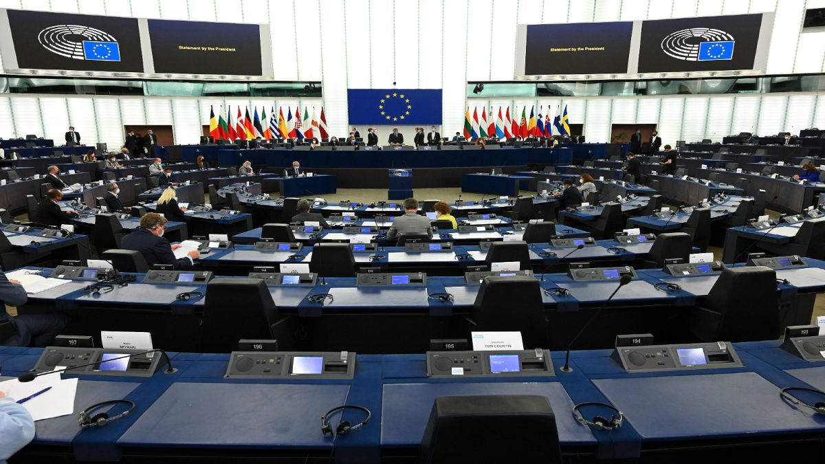 جلسة للبرلمان الأوروبي المنعقد في دورته الصيفية بمقره في مدينة بستراسبورغ الفرنسية