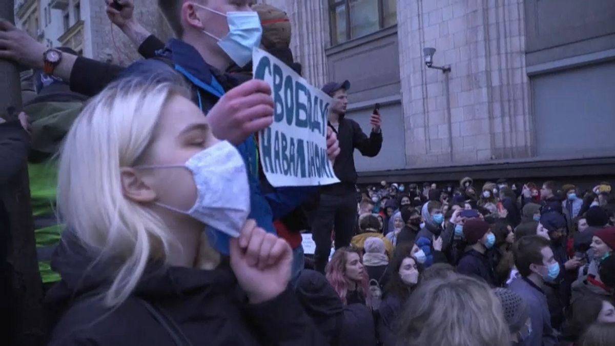 Protesta contra el Gobierno ruso