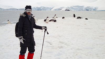 Arctic Angel Divya Nawale witnessed snow for the first time when visiting Antarctica. Arctic Angel Divya Nawale witnessed snow for the first time when visiting Antarctica.