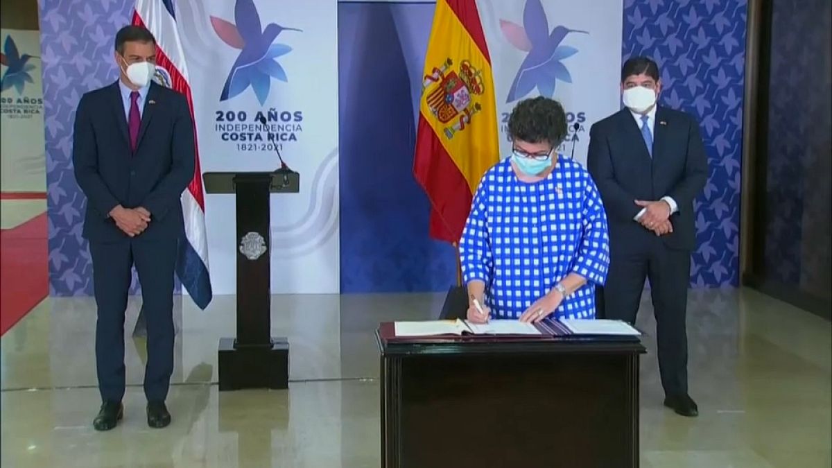 Firma de un acuerdo de cooperación entre España y Costa Rica
