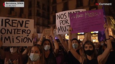 Барселона: протесты против насилия в отношении женщин и детей