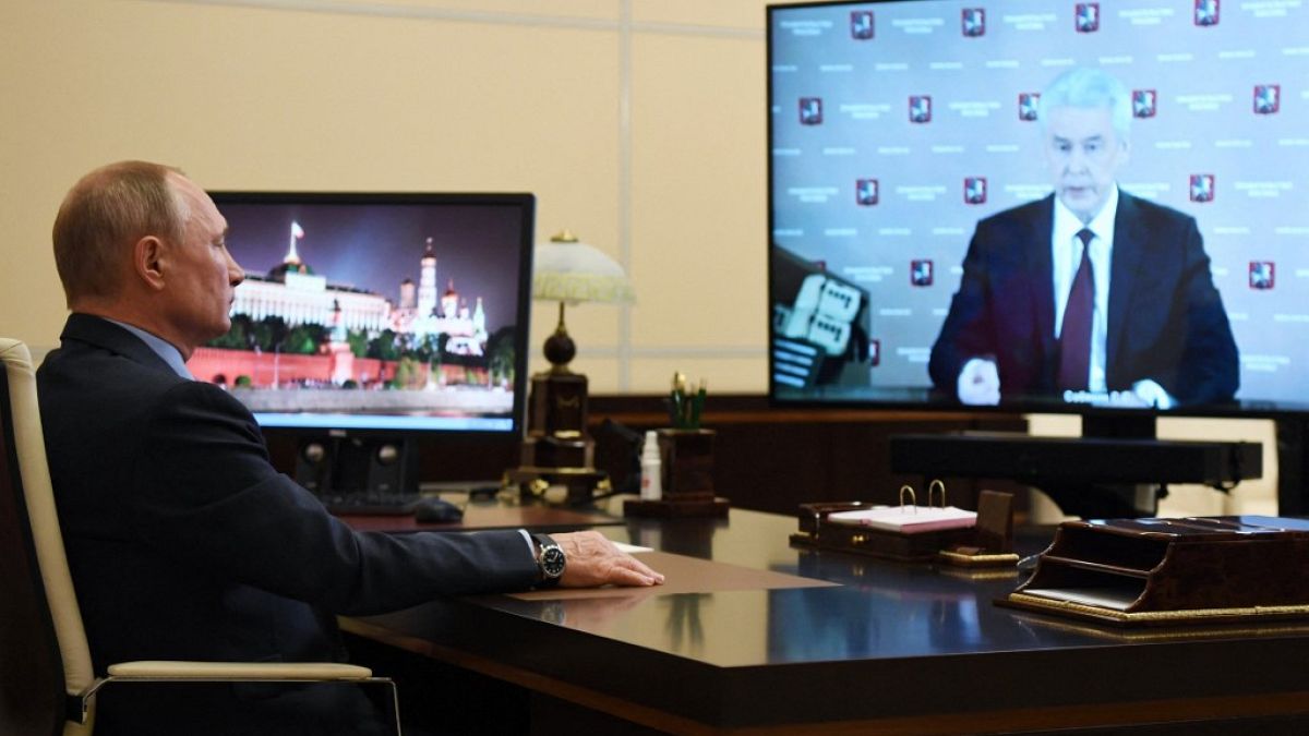 Başkan Putin ile Sergey Sobyanin görüşmesi (Arşiv)