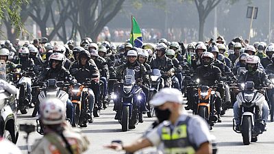 Brazil's Jair Bolsonaro fined 75 euros for not wearing a face mask at a biker rally