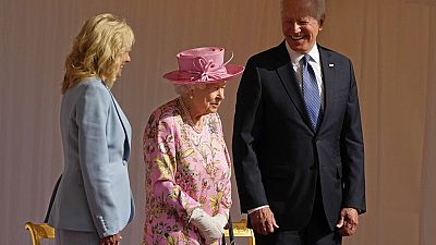 II. Erzsébet Joe Bident és Dr. Jill Bident fogadta Windsorban 