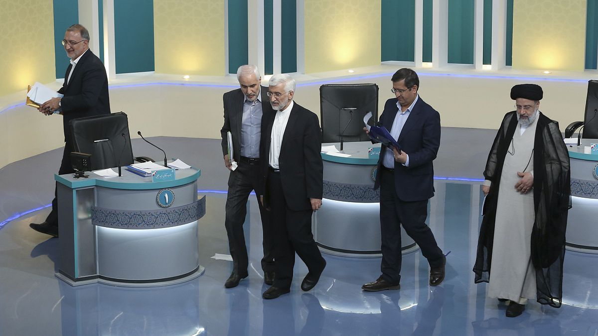 Los principales candidatos a las presidenciales iraníes tras el debate del sábado