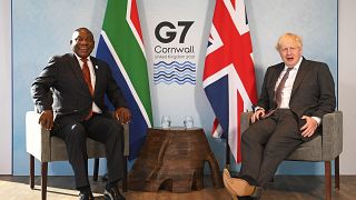 South African president Ramaphosa "pleased" with G7 vaccines "support"