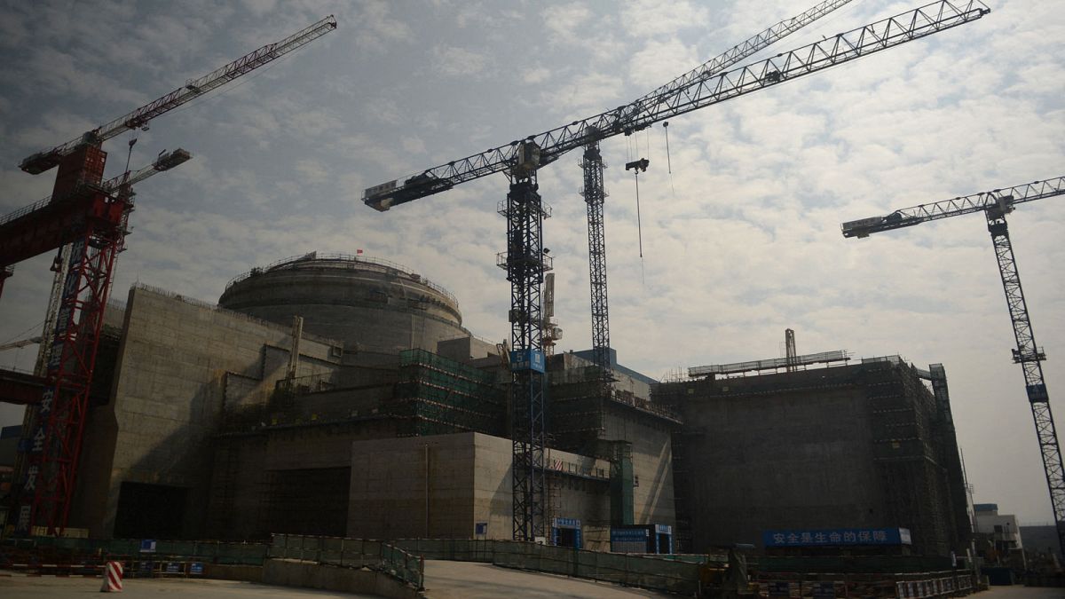 La centrale de Taishan, alors en travaux le 8 décembre 2012, dans la province du Guangdong.
