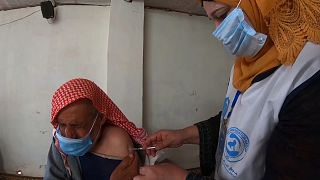 Displaced Syrians vaccinated against COVID-19