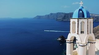 Santorini in Greece has been open to tourists since May this year