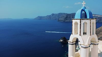 Santorini in Greece has been open to tourists since May this year Santorini in Greece has been open to tourists since May this year