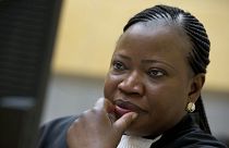 In this Tuesday, Nov. 15, 2016, file photo, International Criminal Court prosecutor Fatou Bensouda waits for the start of trial in The Hague, Netherlands.
