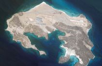 قاعدة جوية قيد الإنشاء على جزيرة يمنية. 2021/06/01