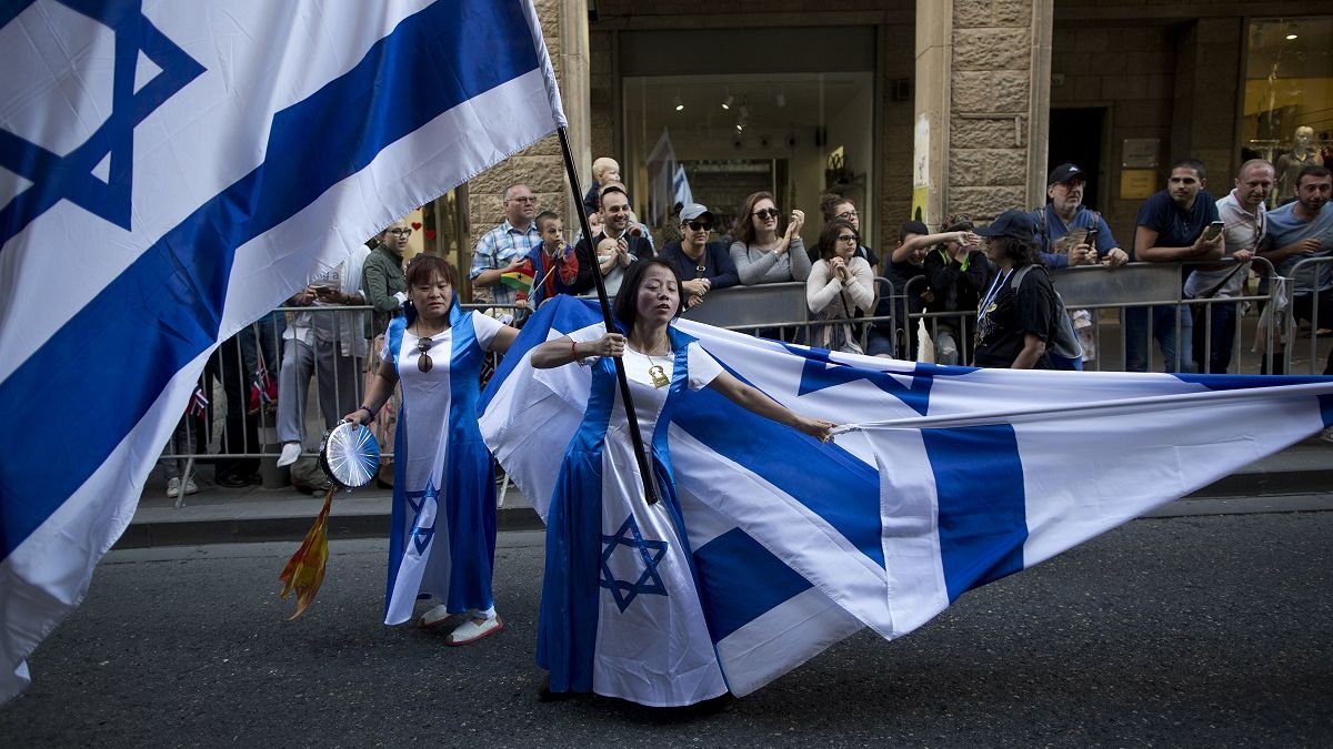 Umstrittener Flaggenmarsch - Nationalisten ziehen durch Jerusalem