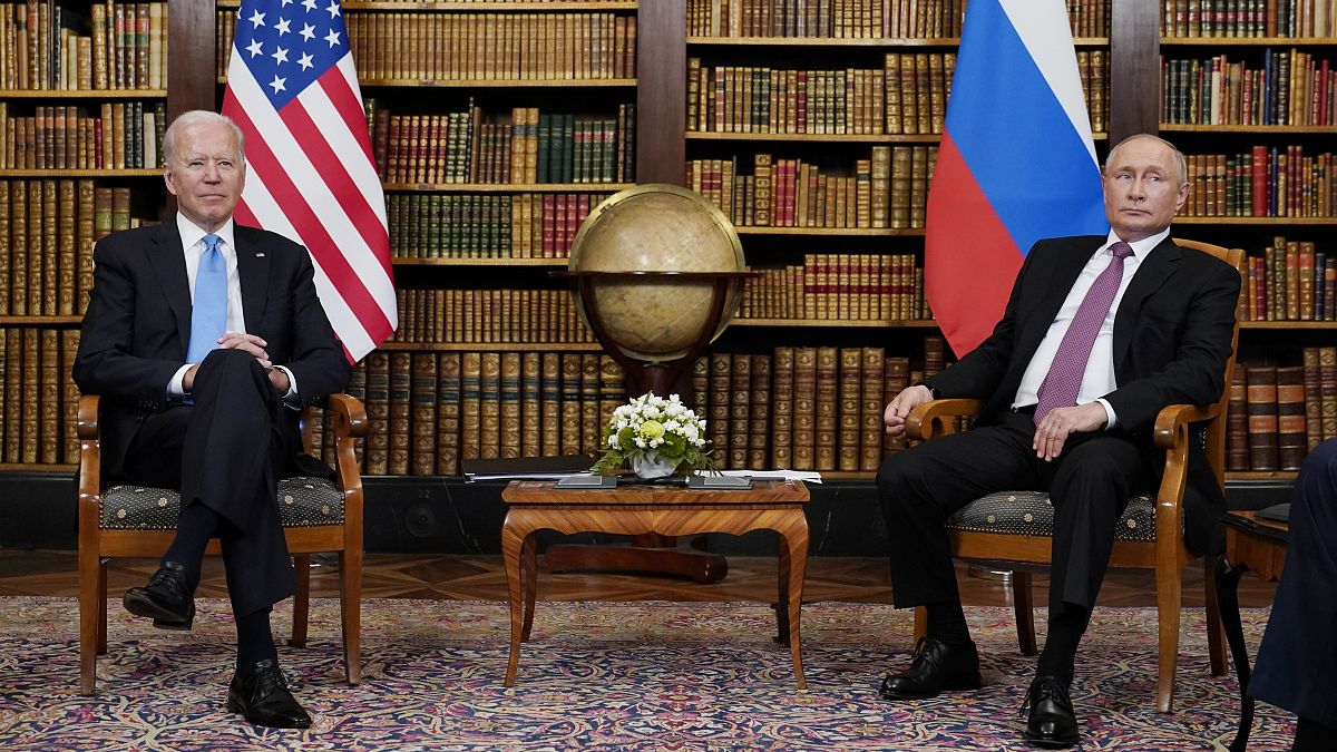 President Joe Biden meets with Russian President Vladimir Putin, Wednesday, June 16, 2021