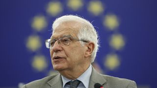 Josep Borrell Fontelles in Strasbourg eastern France, Tuesday 8 june , 2021. 