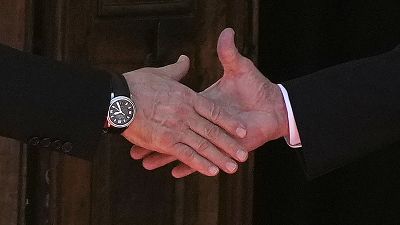 LA poignée de main Vladimir Poutine - Joe Biden, à Genève (Suisse), le 16/06/2021