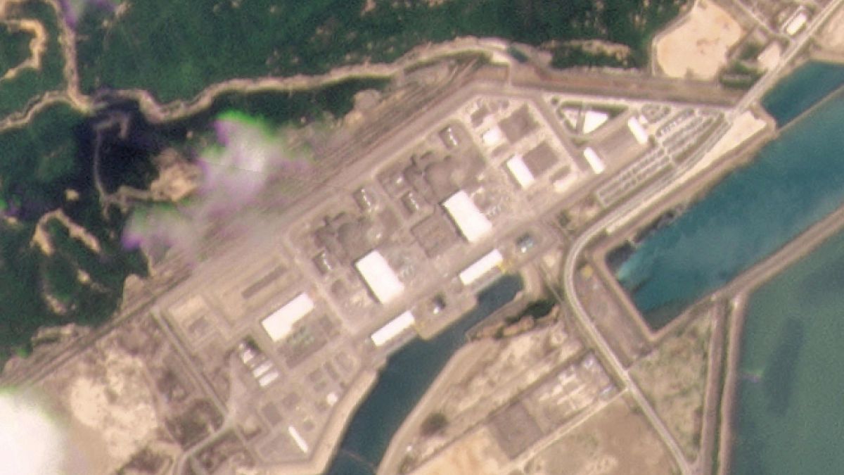 Májusi műholdas felvétel a tajsani atomerőműről