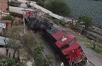 Descarrilamiento de un tren en México