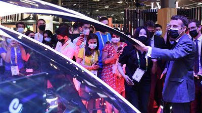 Fransa Cumhurbaşkanı Emmanuel Macron/VivaTech 2021 