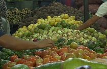 Puesto de frutas en Caracas