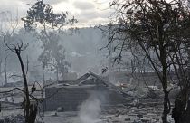 به آتش کشیده شدن روستایی در میانمار