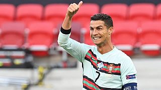 Cristiano Ronaldo a magyar-portugál meccsen