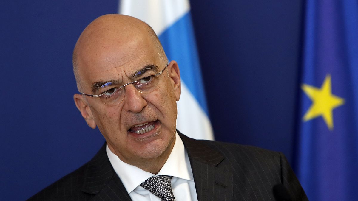 Greek Foreign Minister Nikos Dendias 