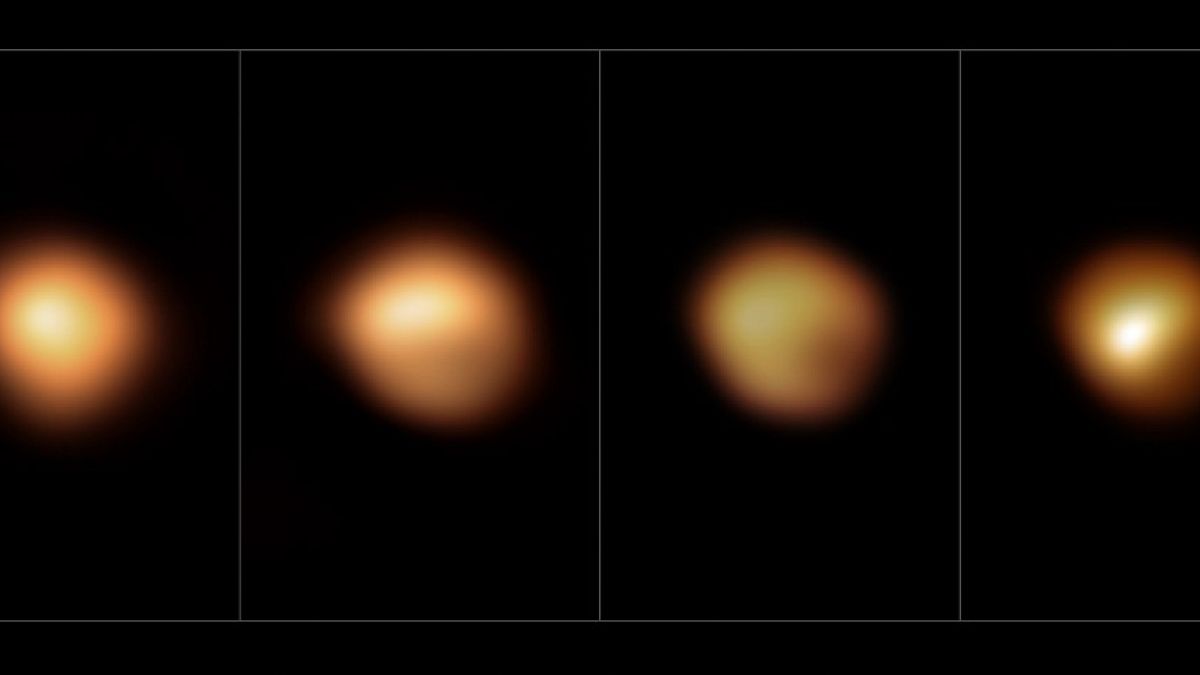 Betelgeuse yıldızının Şili'deki teleskopla elde edilen görüntüleri