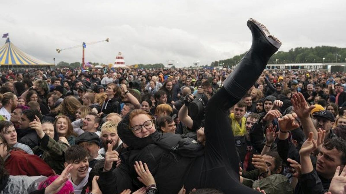 Metal fans most at Download Festival in England on Saturday after a two-year-long hiatus